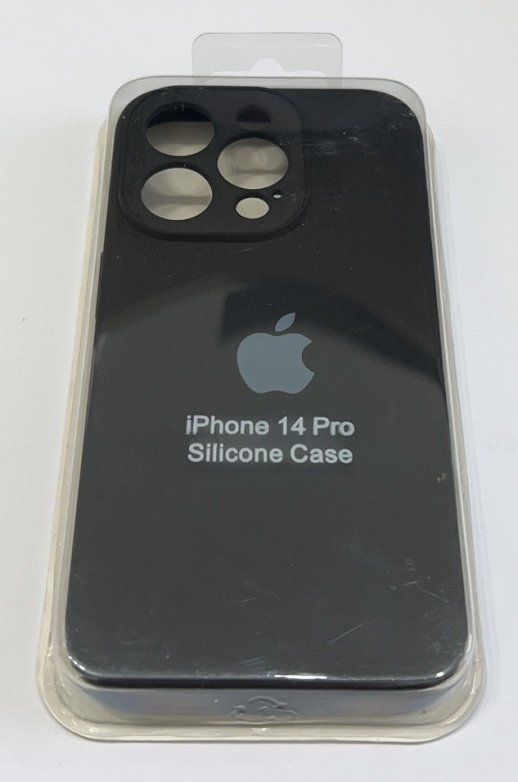 Чохол Silicone Case Copy Apple iPhone 14 Pro Square Black, 01