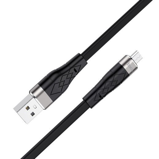 USB кабель HOCO X53 Angel silicone USB - micro USB 1м ЧОРНИЙ