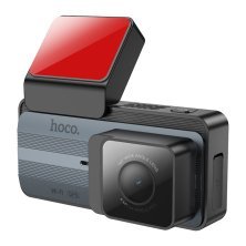 Автомобільний відеореєстратор HOCO DV12 2K, WI-FI, сірий