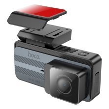 Автомобільний відеореєстратор HOCO DV12 2K, WI-FI, сірий