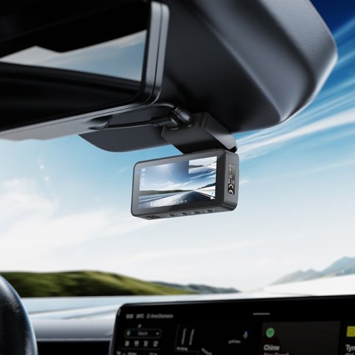 Автомобільний відеореєстратор HOCO DV12 2K, WI-FI, сірий
