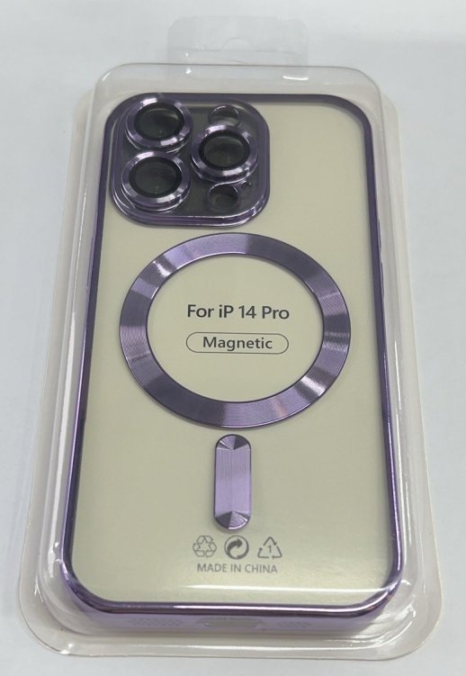 Case Magsafe With Frame for Apple Iphone 14 Pro Light Purple