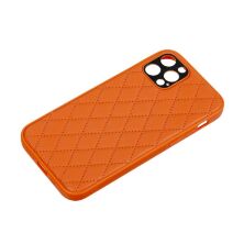Накладка Шкiра Люкс 2021 для Apple iPhone 12 Pro Orange