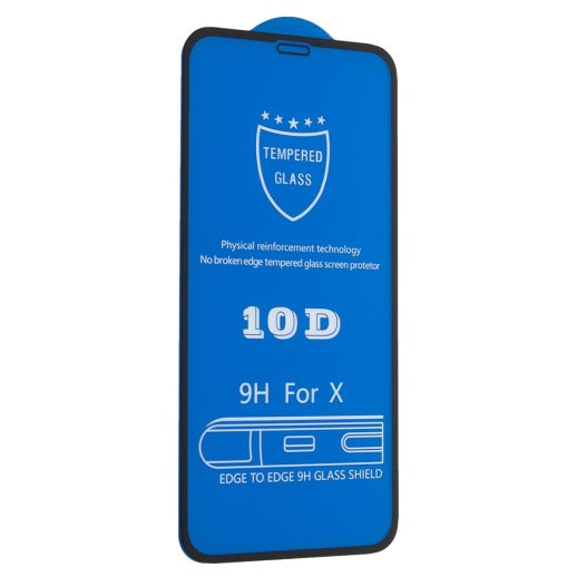Захисне скло 10D для APPLE IPHONE X / XS / 11 PRO