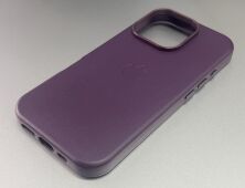 Чехол Leather Case Apple Iphone 16 Pro MagSafe Dark Purple