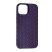 Накладка Leather Case Weaving для Apple iPhone 15 Plus Violet