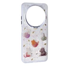 Накладка Soft Milky для Xiaomi Redmi 14C/Redmi A4/ Poco C75 Cat with threads