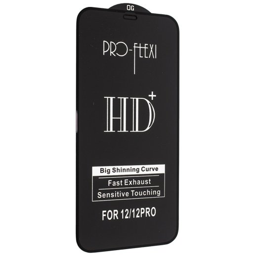 Захисне скло PRO-FLEXI HD+ APPLE IPHONE 12 PRO 6,1" ЧОРНИЙ