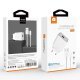 Мережевий зарядний пристрій WUW T62 18W QC3.0 + USB Type-C БІЛИЙ