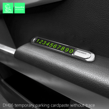 Паркувальна табличка з номером телефону на панель автомобіля Denmen DH06 СТАЛЬ