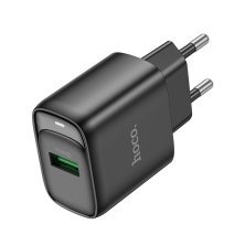 Мережевий зарядний пристрій HOCO C140A USB QC3.0 18W, чорний