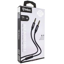 Кабель AUX INKAX AL-14 1 м з мікрофоном та кнопкою прийому виклику