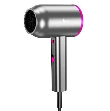 Фен для волосся HOCO HP13 PLUS з гарячим і холодним повітрям, РОЖЕВО-ЧЕРВОНИЙ