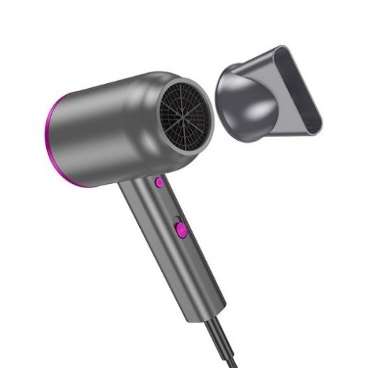 Фен для волосся HOCO HP13 PLUS з гарячим і холодним повітрям, РОЖЕВО-ЧЕРВОНИЙ