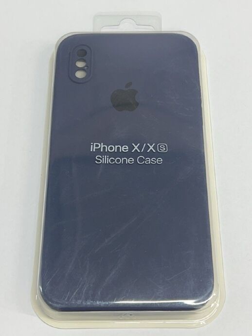 Чохол Silicone Case Copy Apple iPhone X / Xs Square Midnight Blue 07