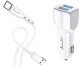 Автомобільний зарядний пристрій Avantis A910 Grand Style 2.4A Type-C Білый