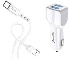 Автомобільний зарядний пристрій Avantis A910 Grand Style 2.4A Type-C Білый