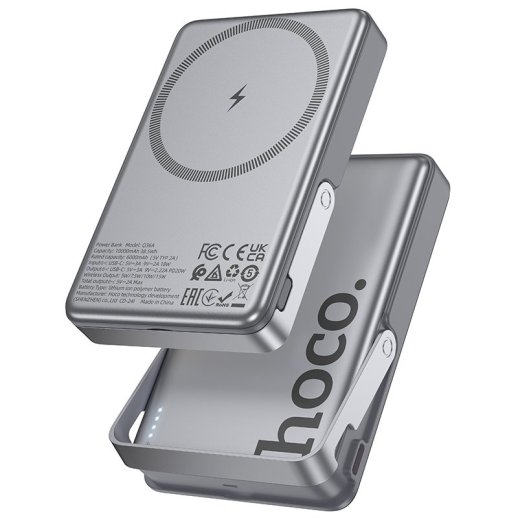Power Bank HOCO Q36A  "Sunlight" PD20W 10000 mAh, серый
