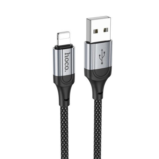 USB кабель HOCO X102 USB - Lightning 1м чорний
