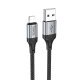 USB кабель HOCO X102 USB - Lightning 1м чорний