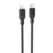 USB-C кабель BOROFONE BX113 Type-C - Lightning SILICONE, 2.4A, 2 метри, чорний