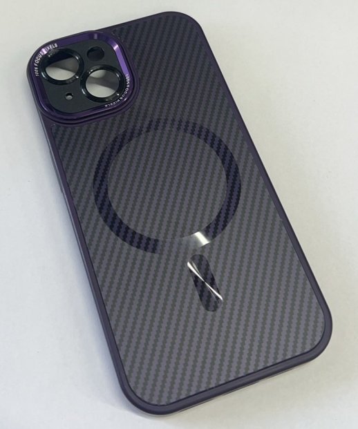 Case Carbone Shield Magsafe  for Apple Iphone 15 Black