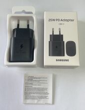 Мережевий Зарядний Пристрій Samsung TA800 25w in Box HQ Black