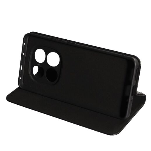 Книга Flip Cover Carbon для Xiaomi Redmi Note 14 Pro (4G) Black