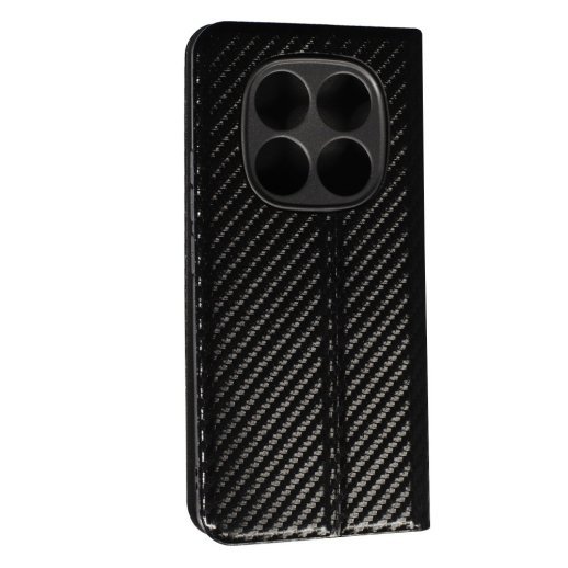 Книга Flip Cover Carbon для Xiaomi Redmi Note 14 Pro (4G) Black