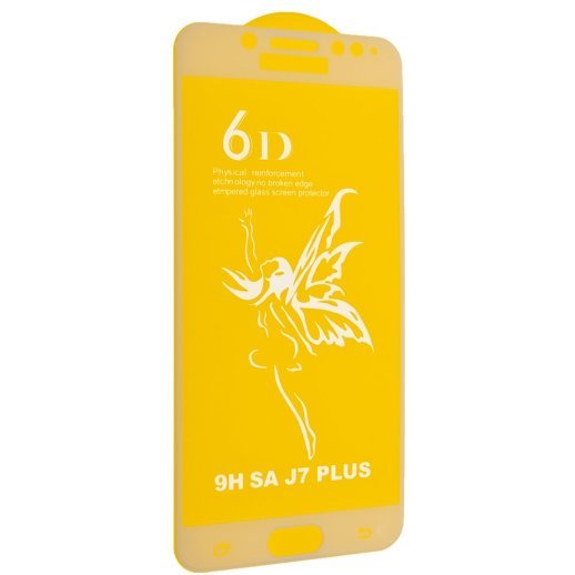 Захисне скло 6D PREMIUM SAMSUNG Galaxy J7 PLUS 2018