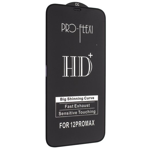 Захисне скло PRO-FLEXI HD+ APPLE IPHONE 12 PRO MAX 6,7" ЧОРНИЙ
