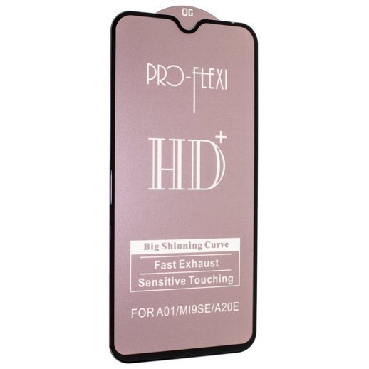 Захисне скло PRO-FLEXI HD+ SAMSUNG A015 Galaxy A01 2020 | MI9 SE | A20 E ЧОРНИЙ