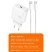 Мережевий зарядний пристрій WUW T63 GaN TYPE-C PD 30W + USB кабель Type-C - Type-C