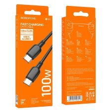 USB-C кабель BOROFONE BX93 Super power 100W fast charging data Type-C to Type-C