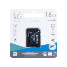 Карта пам'яті T&G MicroSDHC (UHS-1) 16gb 10 Class & Adapter глюк