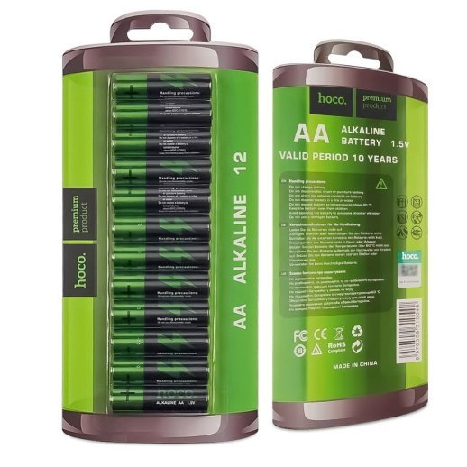Батарейка AA лужна HOCO LR6 1.5V, 12 штуки