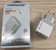 Мережевий Зарядний Пристрій Tornado TD-22 2USB