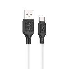 USB кабель HOCO X90 silicone USB - Type-C 1 MЕТР БIЛИЙ