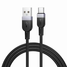 USB кабель HOCO X109 USB - Type-C SILICONE 3A, 1 метр, чорний