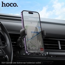 Автомобільний тримач HOCO H64 Gamble для телефону (в дефлектор), чорний