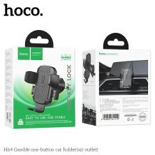 Автомобільний тримач HOCO H64 Gamble для телефону (в дефлектор), чорний