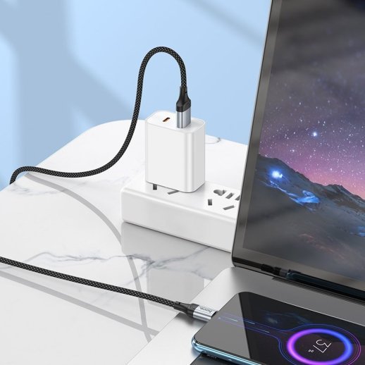 USB кабель HOCO X102 USB - micro USB, 1 метр, чорний