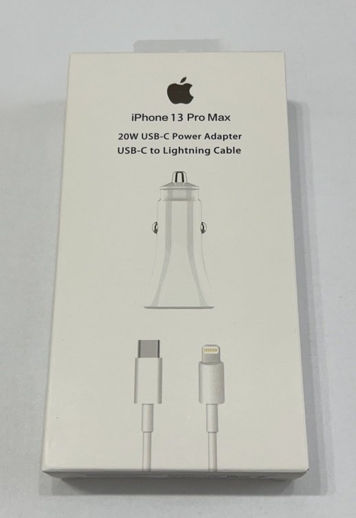 Автомобільний зарядний пристрій Apple iPhone Power Adapter 20W USB-C & Cable Белый