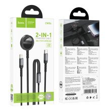 USB-C кабель HOCO CW54 2в1 Apple Watch cable +  ligtning cable, 1.20 метри, чорний