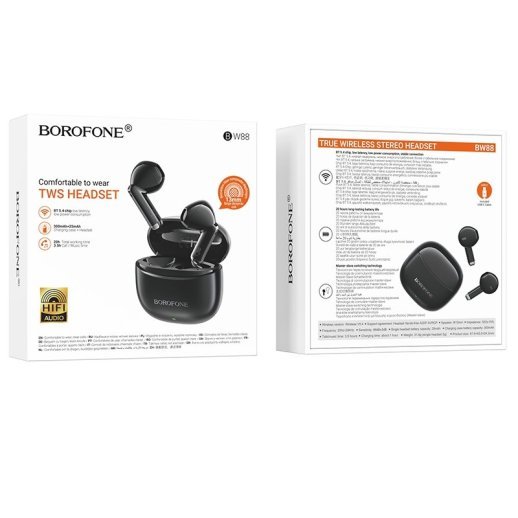 Бездротові навушники Borofone BW88 TWS, чорний