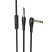 Кабель AUX HOCO UPA15 + Микрофон 2 pin (1М) (30pc) (черный)