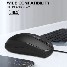 Дротова оптична миша WUW J04 800DPI ЧОРНИЙ (36)