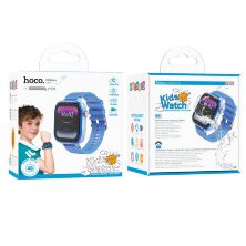 Годинник HOCO Y101 children watch with call function 4G, БЛАКИТНИЙ