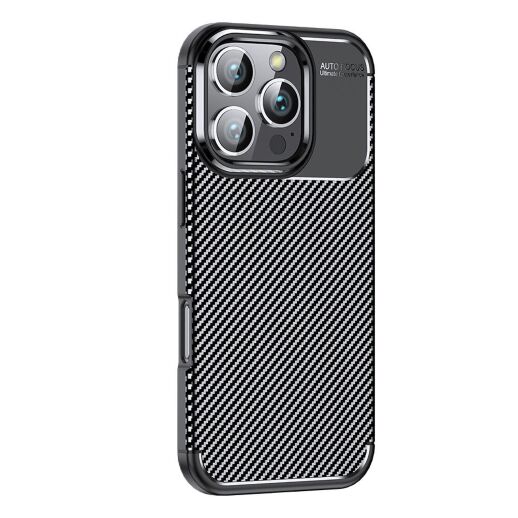 Накладка Tpu Carbon для Apple iPhone 16 Pro Black