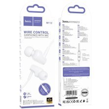 Дротові навушники HOCO M112, білий